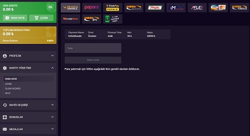 Puntobahis ödeme yapmak için çok çeşitlilik sunmaktadır.